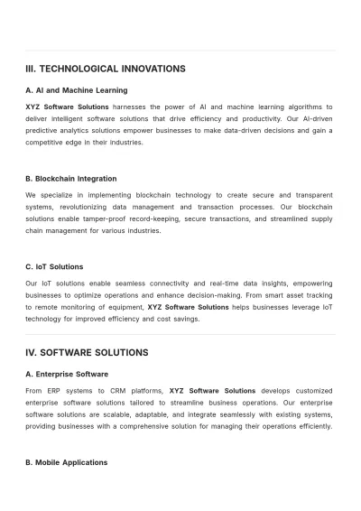 Free Software Company White Paper Template to Edit Online