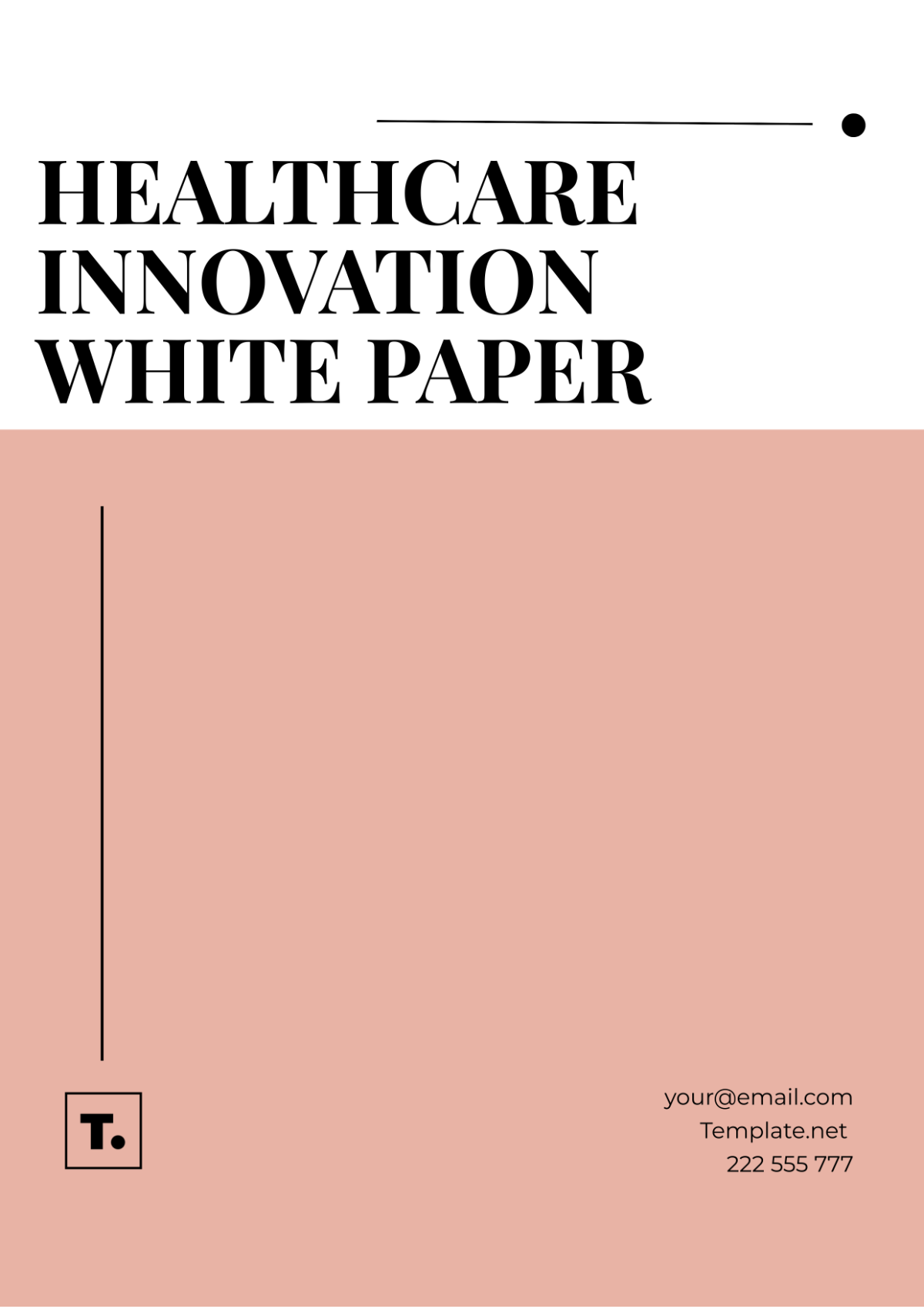 Healthcare Innovation White Paper Template