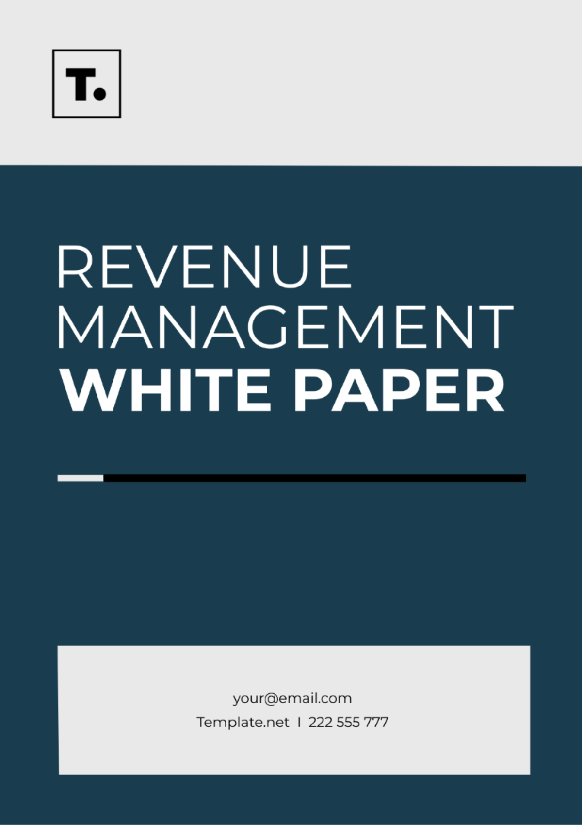 Revenue Management White Paper Template