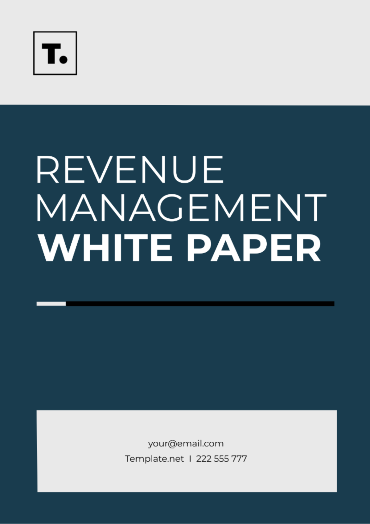 Free Revenue Management White Paper Template