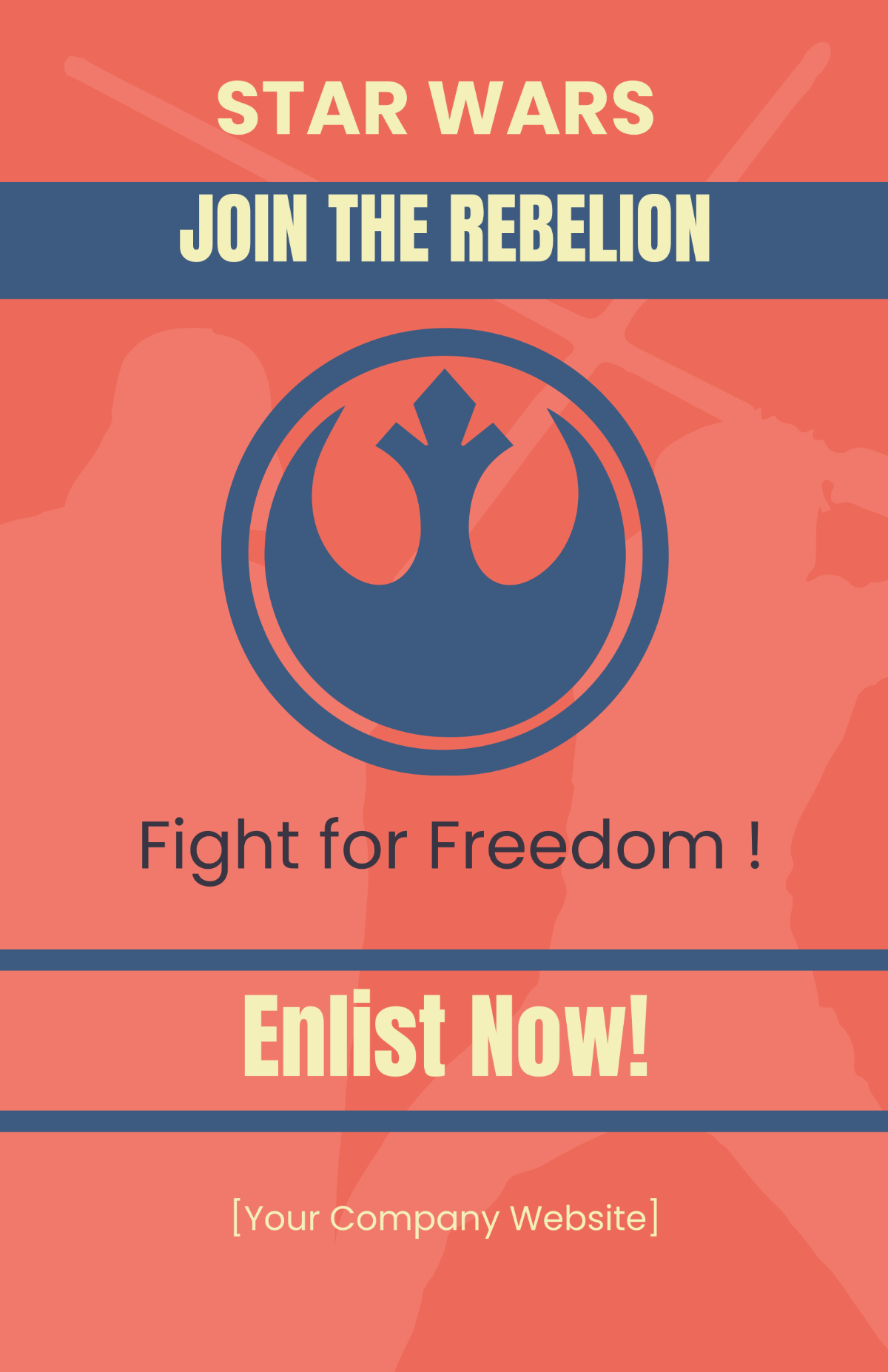Free Star Wars Classic Poster Template