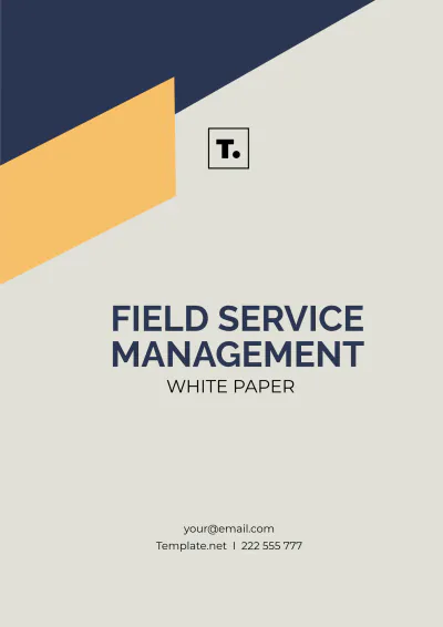Free Field Service Management White Paper Template to Edit Online