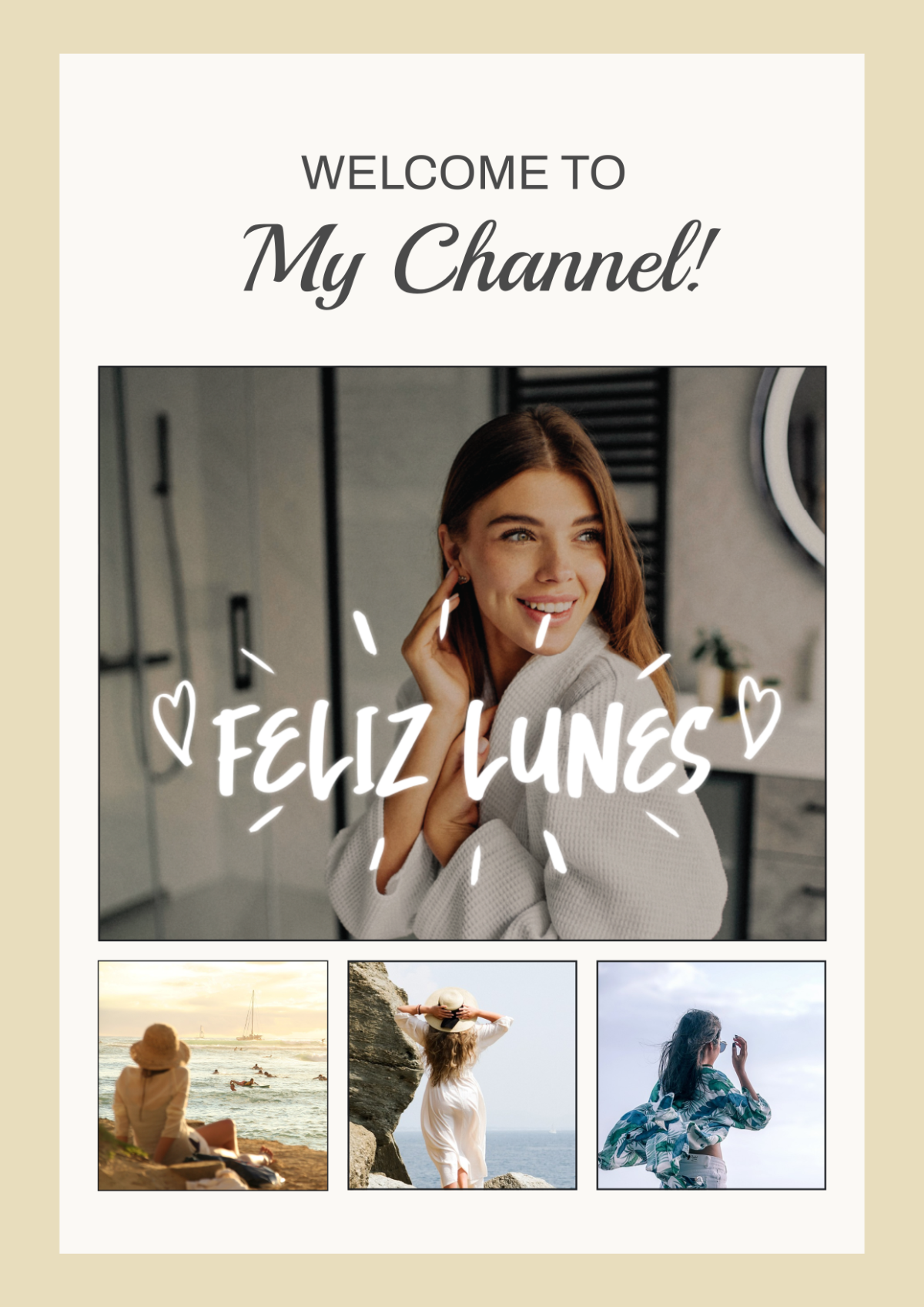 Channel Art Collage Template