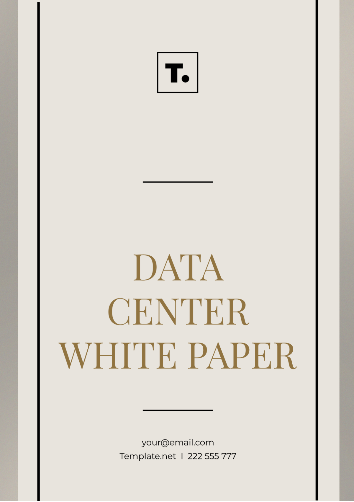 Data Center White Paper Template - Edit Online & Download