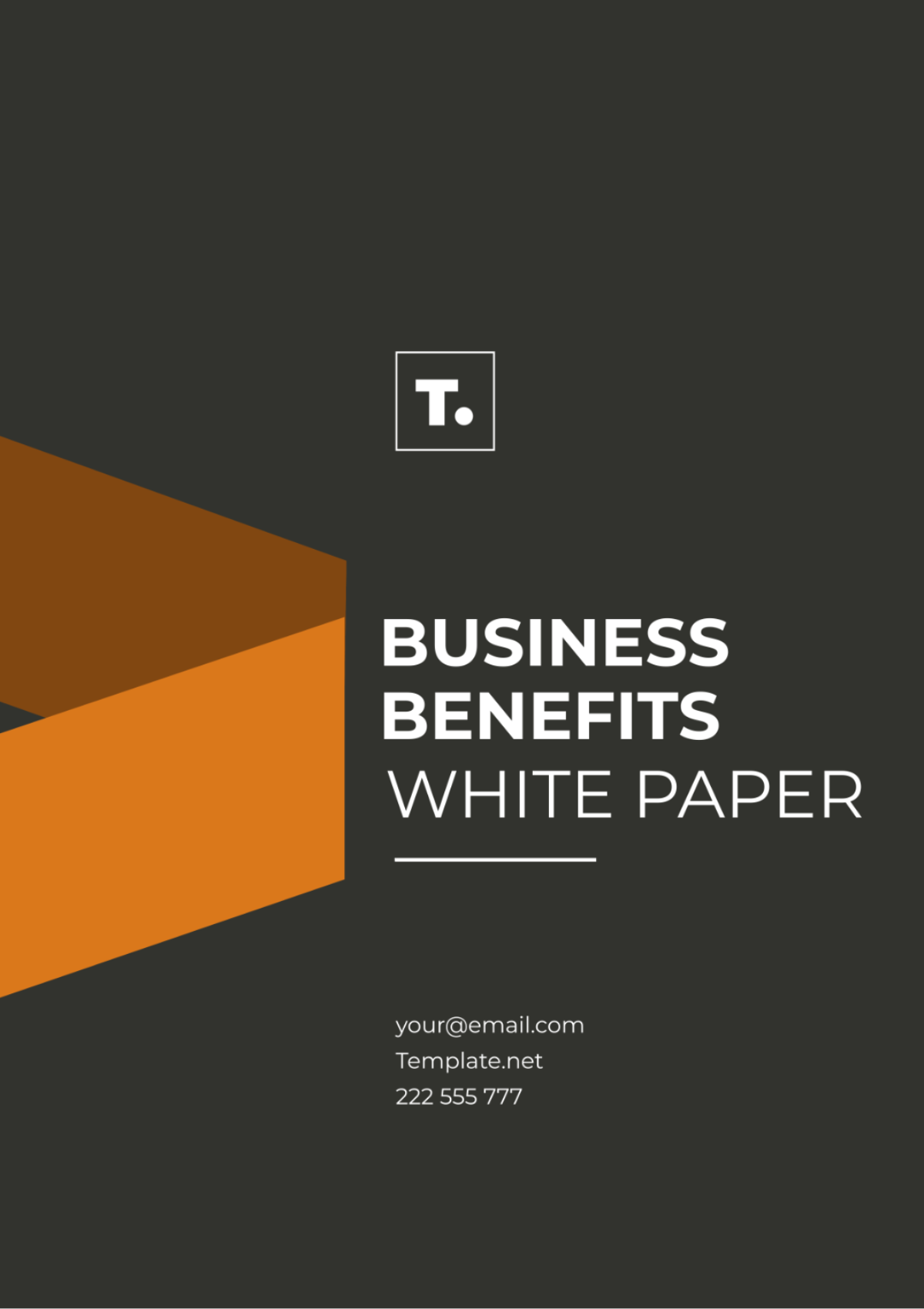 Business Benefits White Paper Template - Edit Online & Download