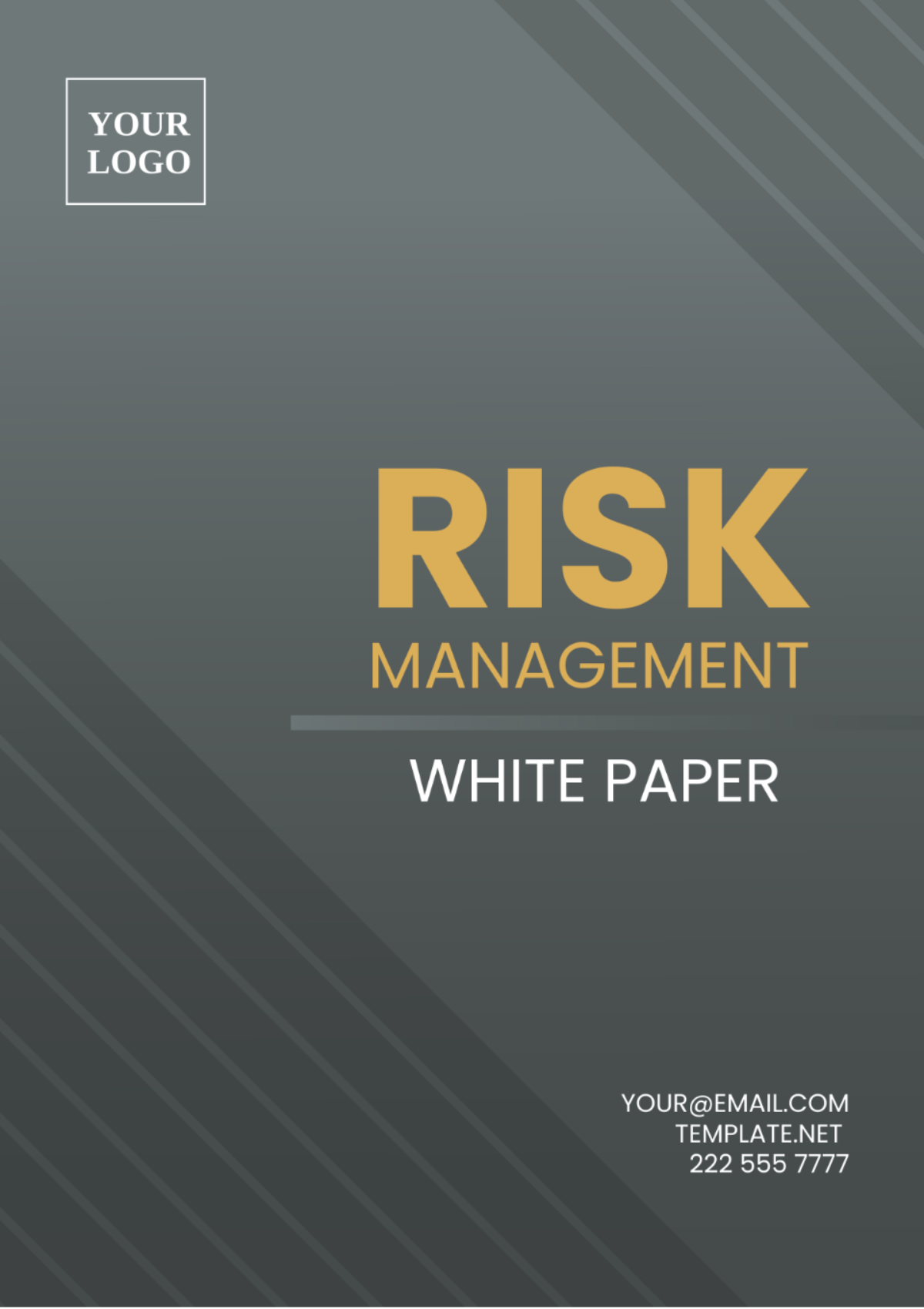 Risk Management White Paper Template