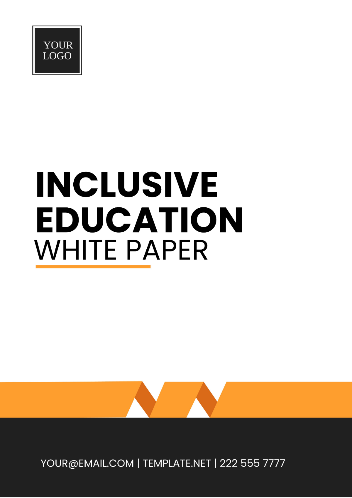 Inclusive Education White Paper Template
