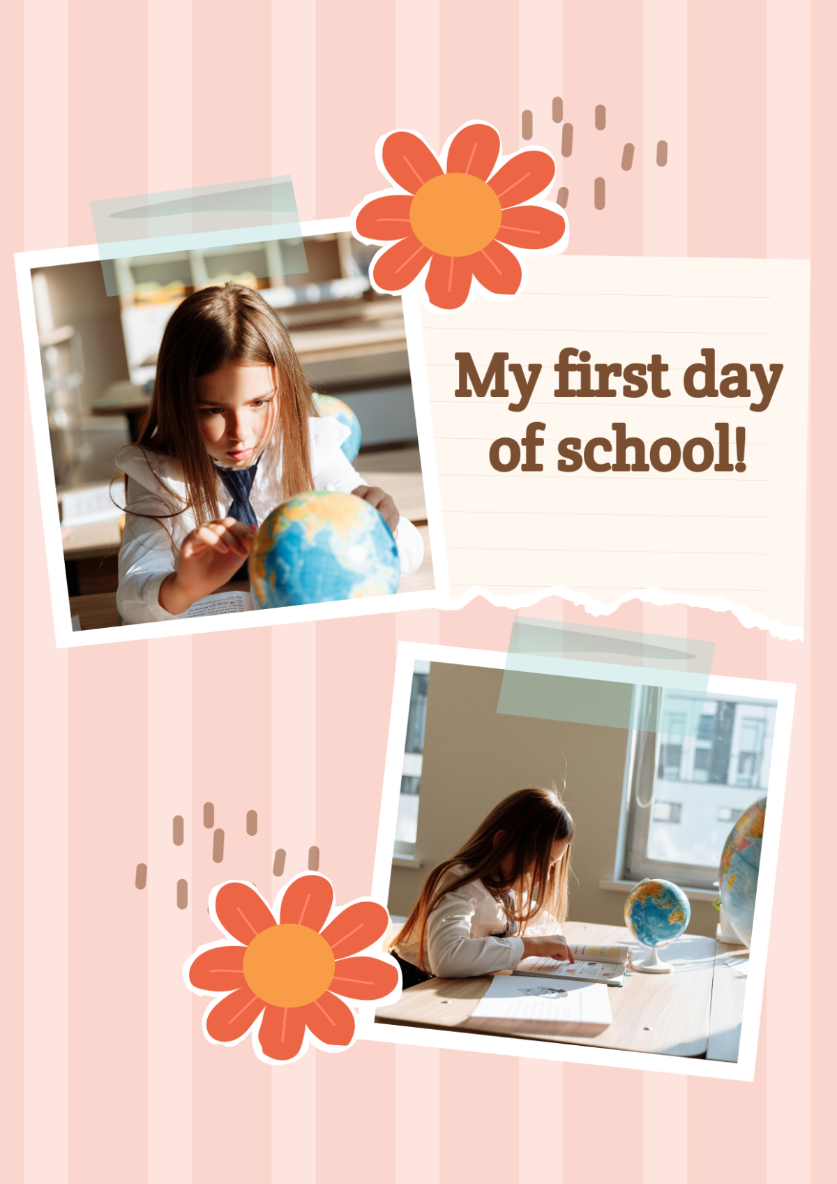 Free First Day Of School Collage Template