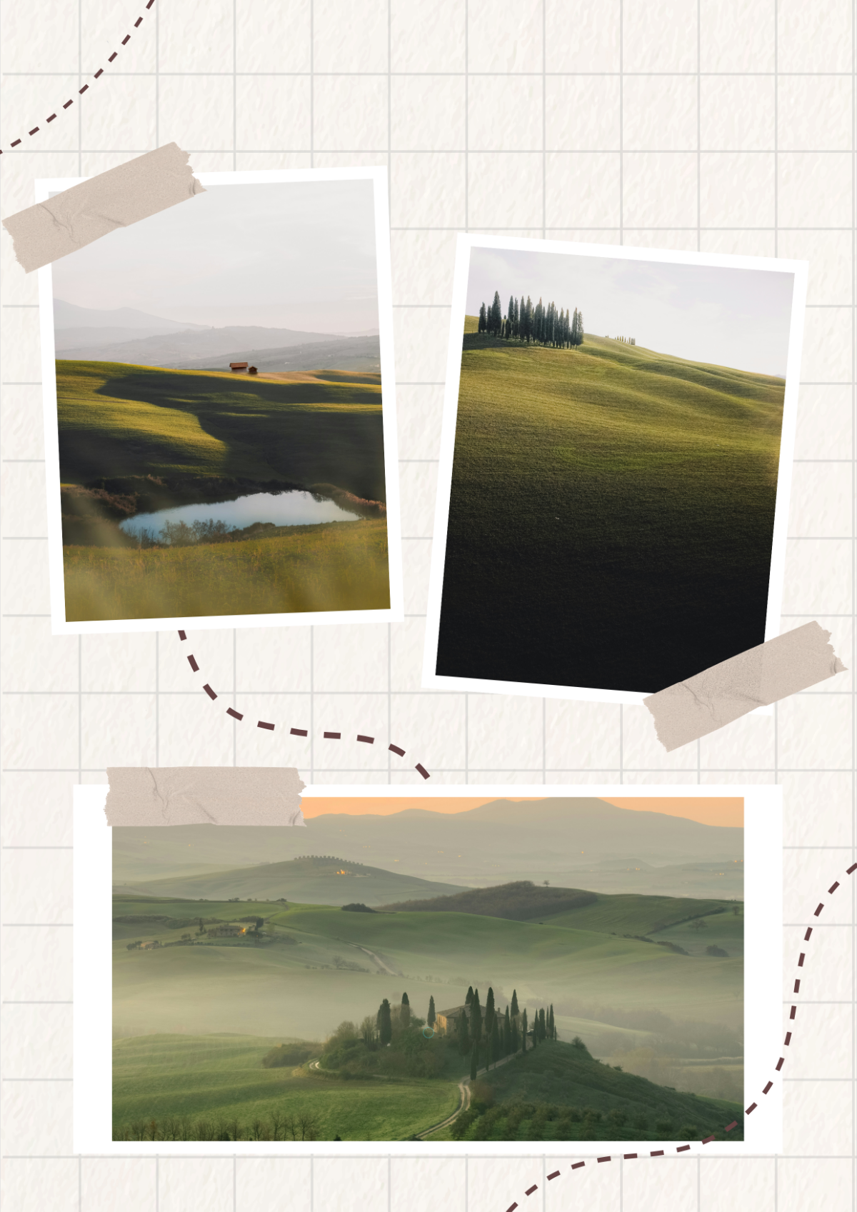 Free Travel Scenery Photo Collage Template