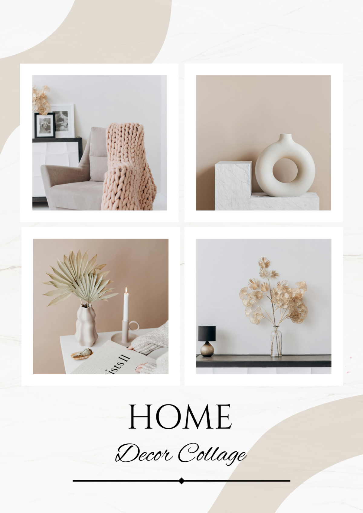 Free Home Decor Photo Collage Template