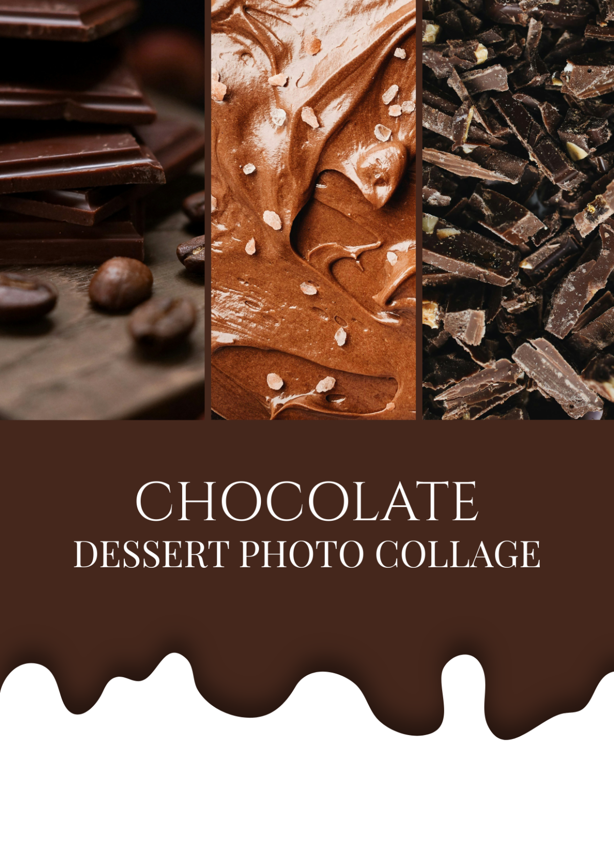 Free Chocolate Dessert Photo Collage Template
