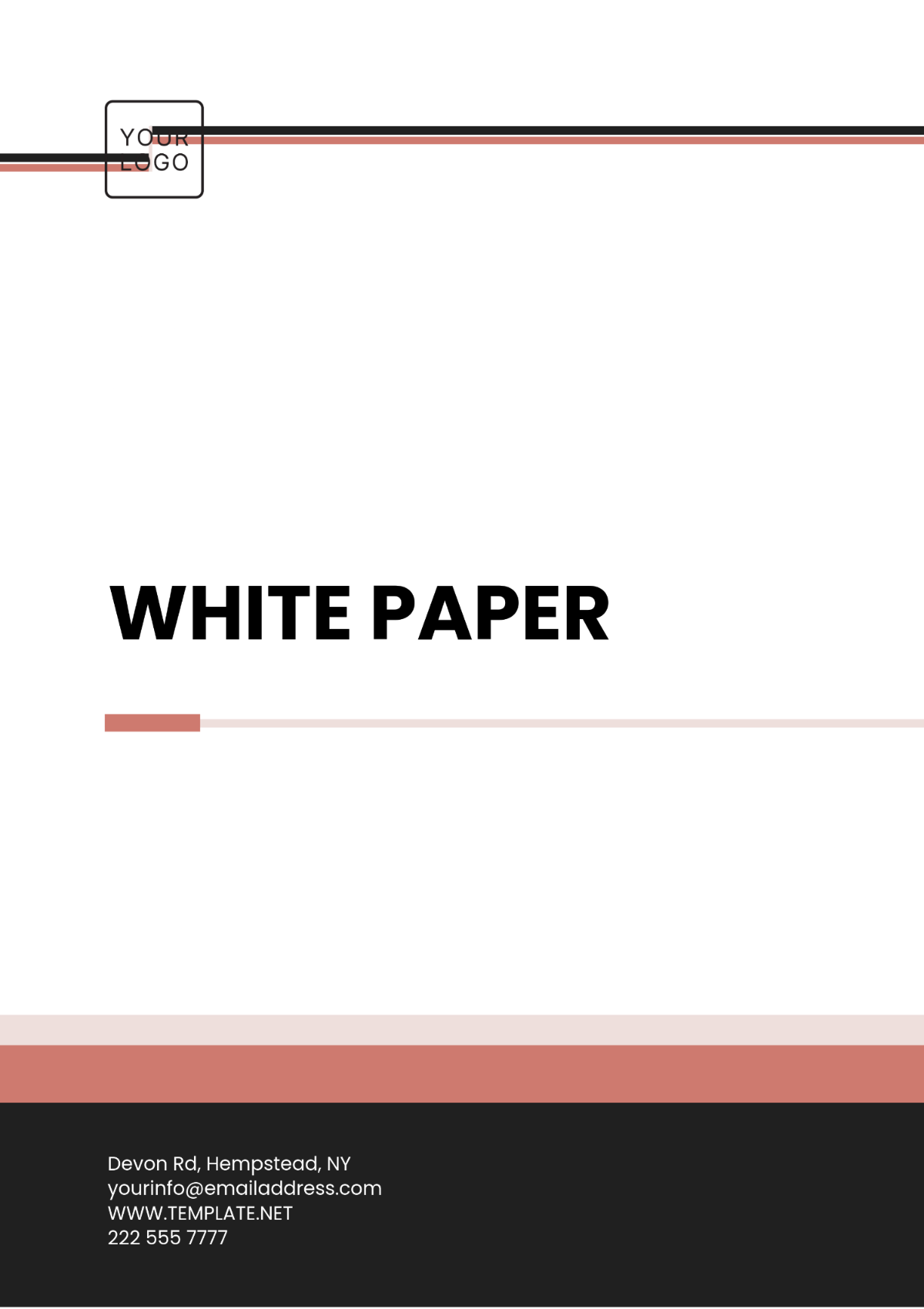 One Page White Paper Template