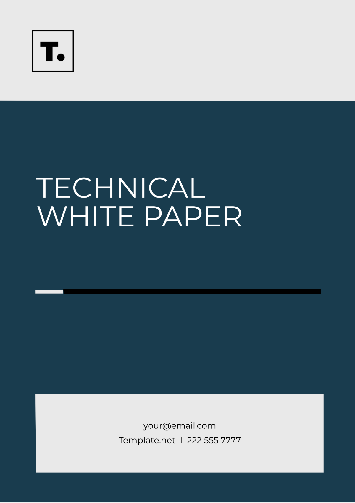 Technical White Paper Template