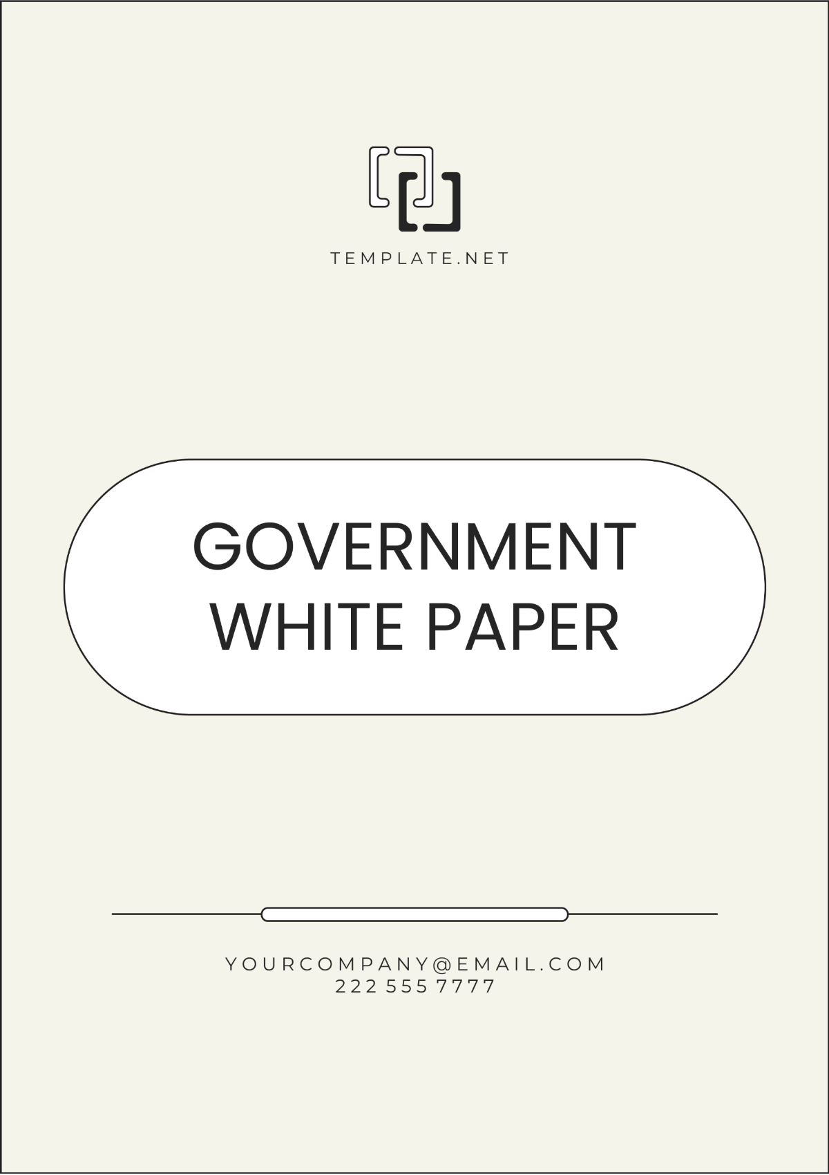 Government White Paper Template