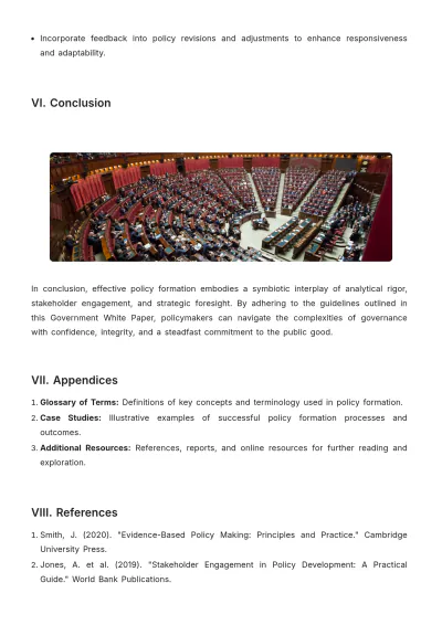 Free Government White Paper Template to Edit Online
