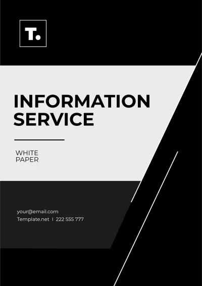 Free Information Service White Paper Template to Edit Online