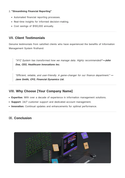 Free Information Service White Paper Template to Edit Online