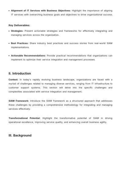 Free Service Integration And Management White Paper Template to Edit Online