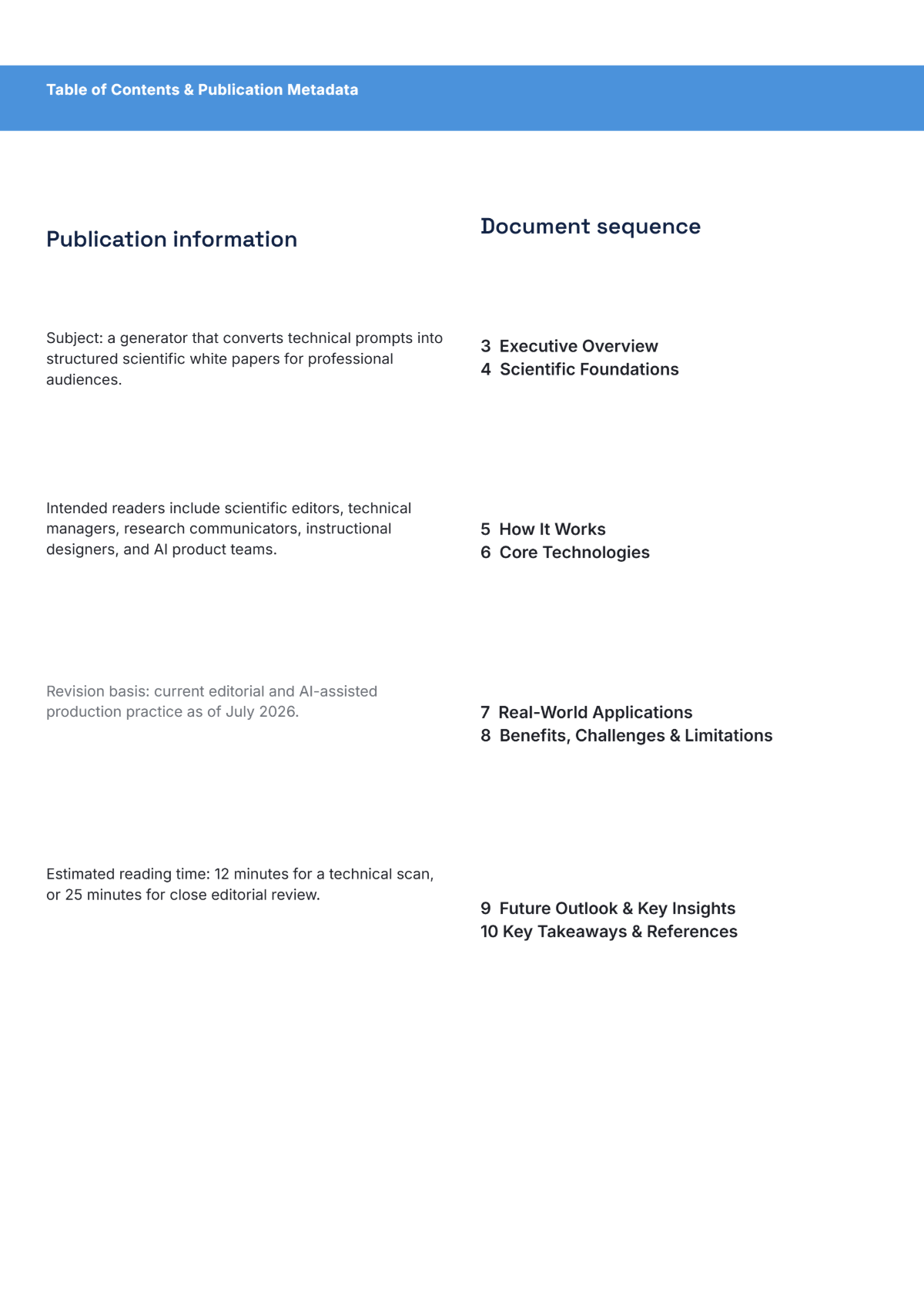 Free Scientific White Paper Template to Edit Online