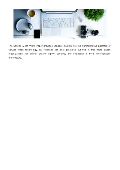 Free Service Mesh White Paper Template to Edit Online
