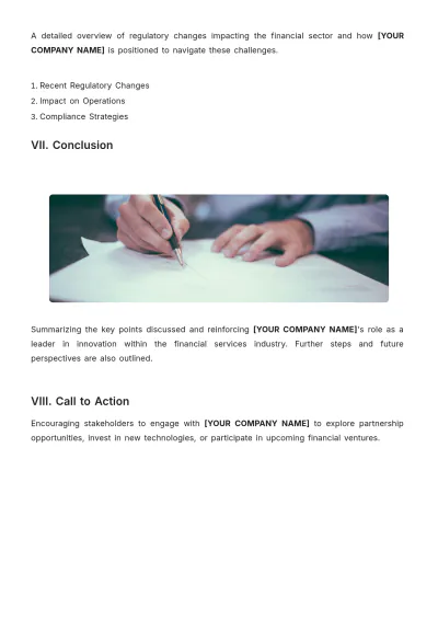 Free Financial Service White Paper Template to Edit Online