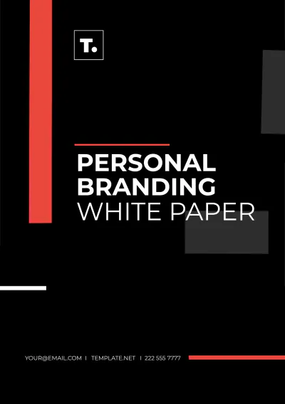 Free Personal Branding White Paper Template to Edit Online