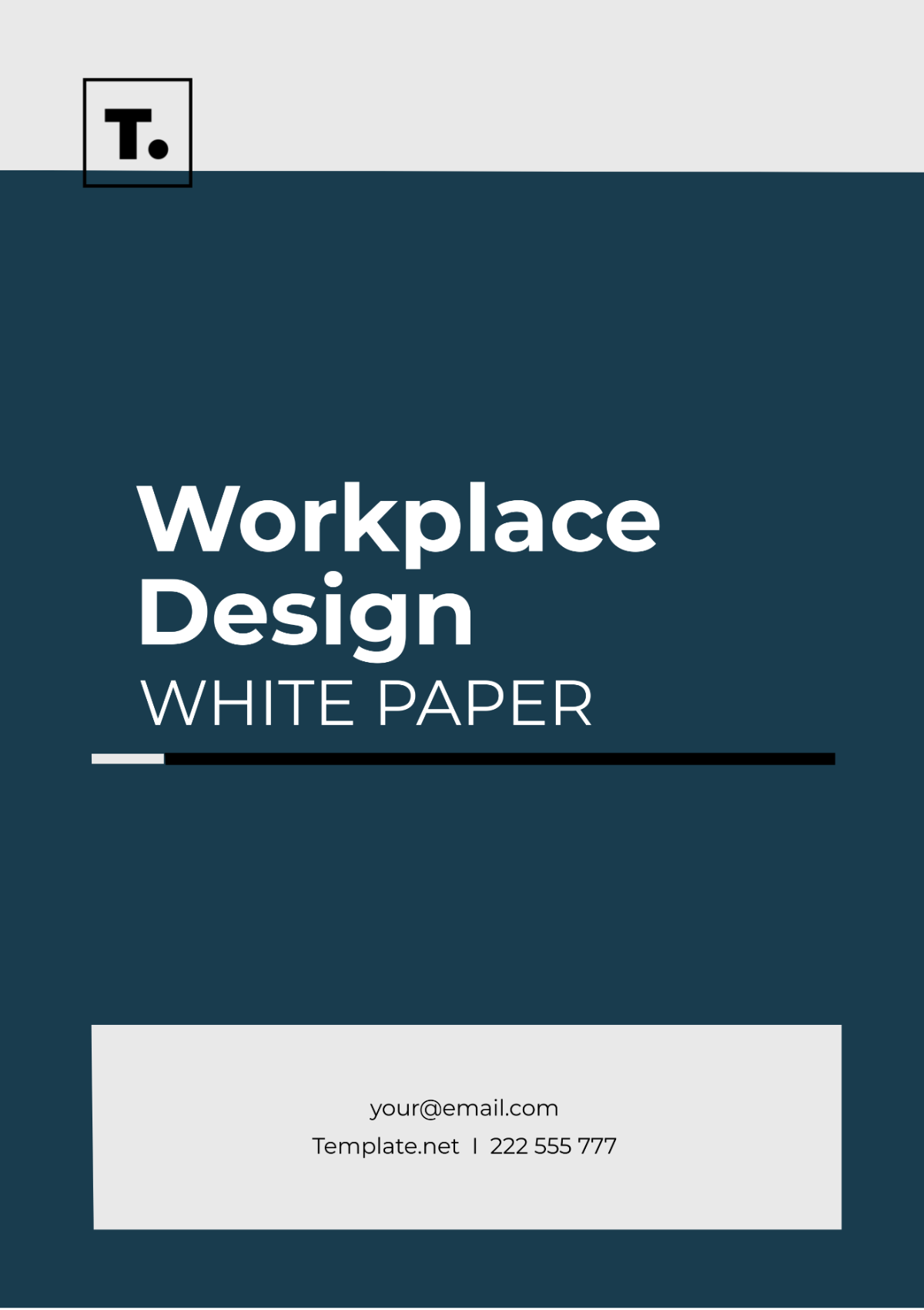 Workplace Design White Paper Template