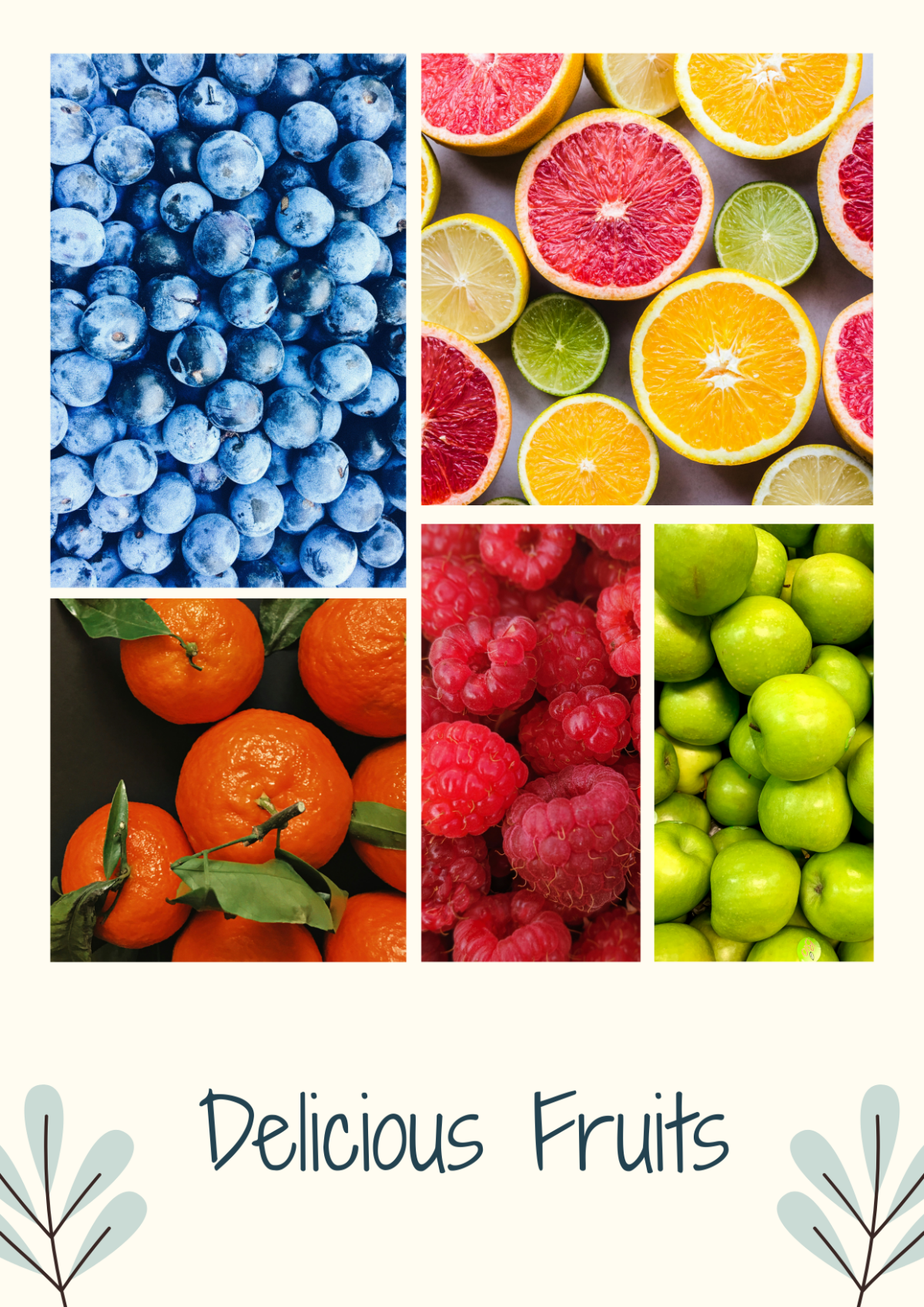 Fruits Photo Collage - Edit Online & Download