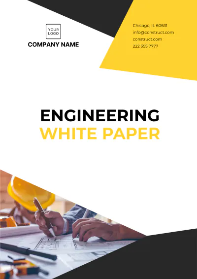 Free Engineering White Paper Template to Edit Online