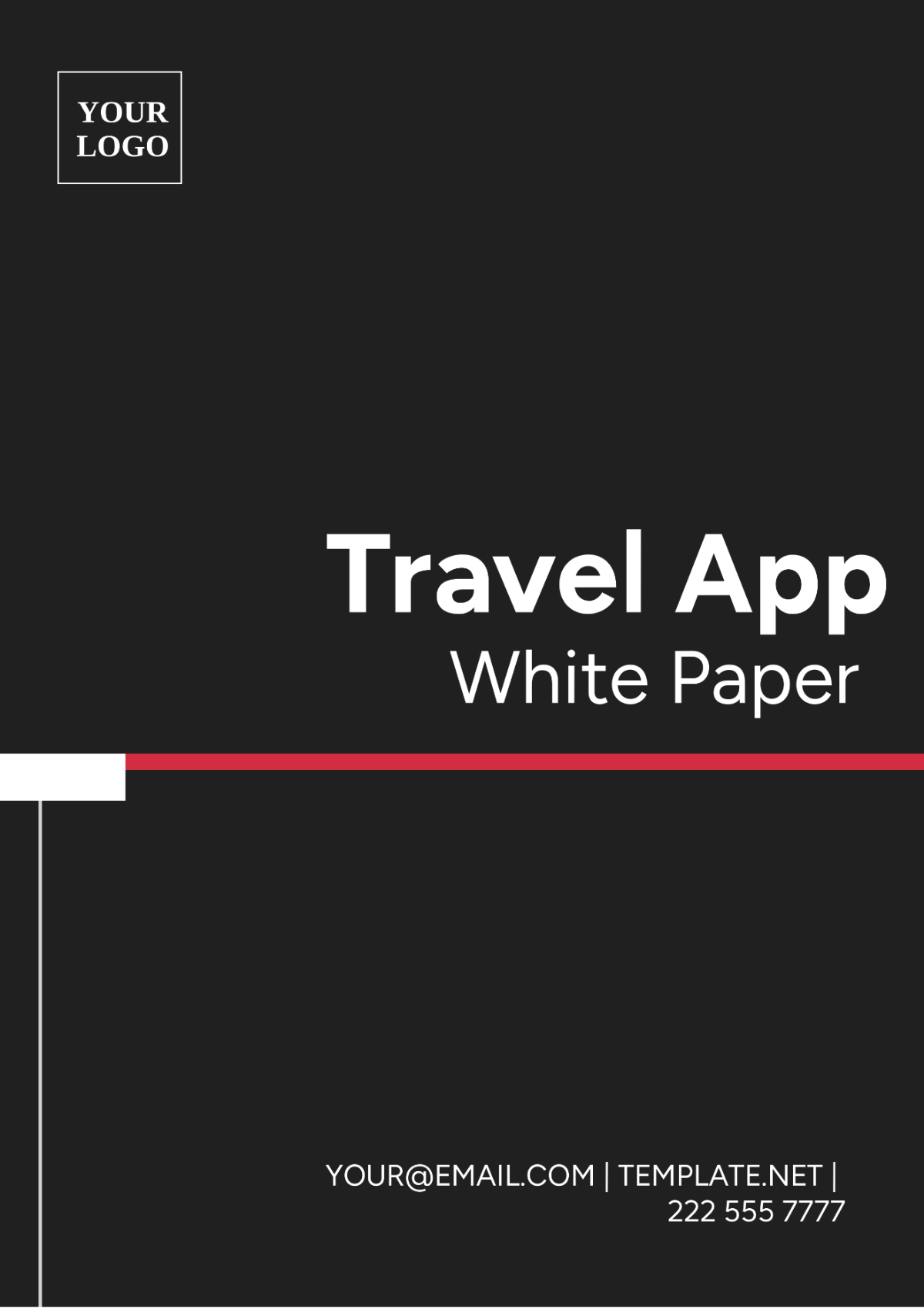 Travel App White Paper Template
