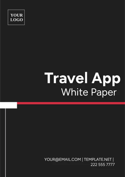 Free Travel App White Paper Template to Edit Online