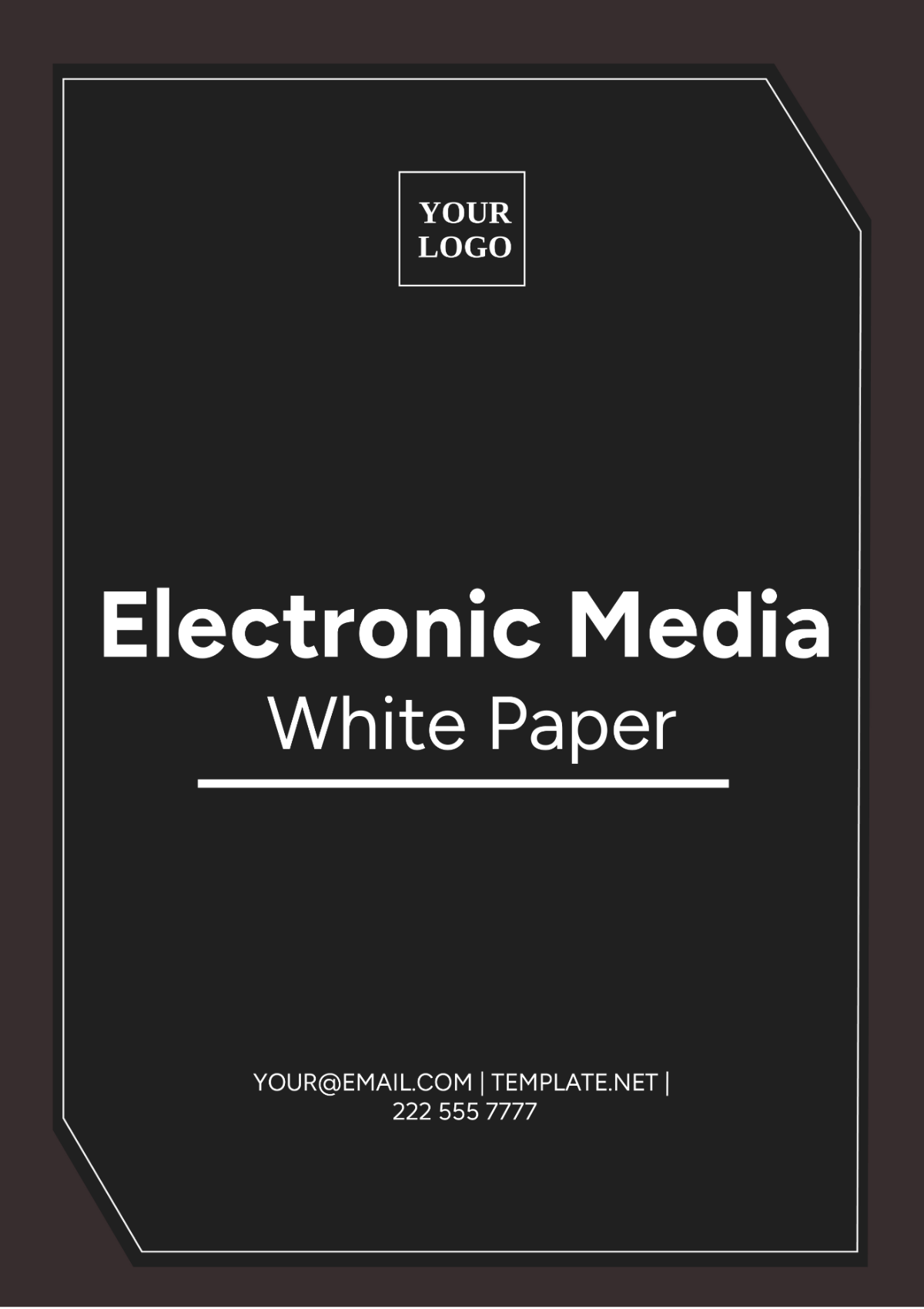 Electronic Media White Paper Template