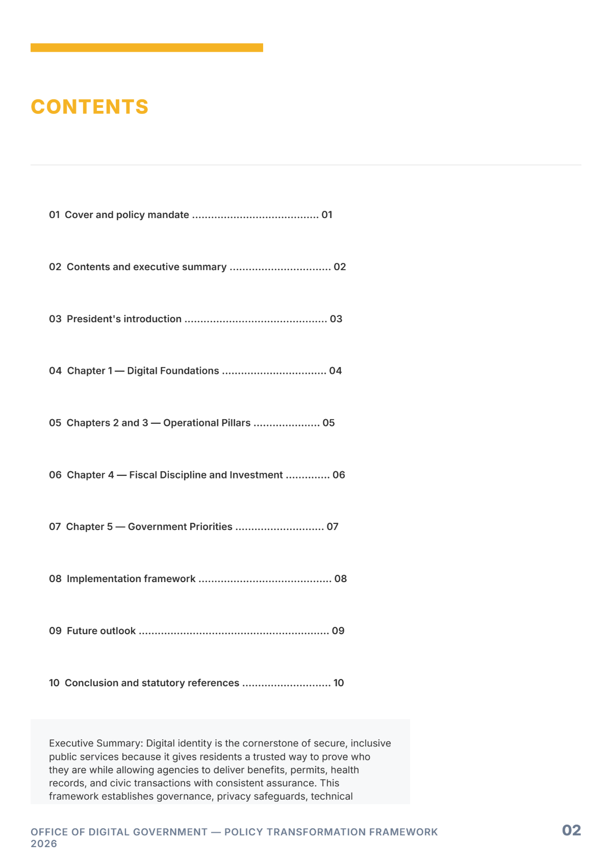 Free Government Policy White Paper Template to Edit Online