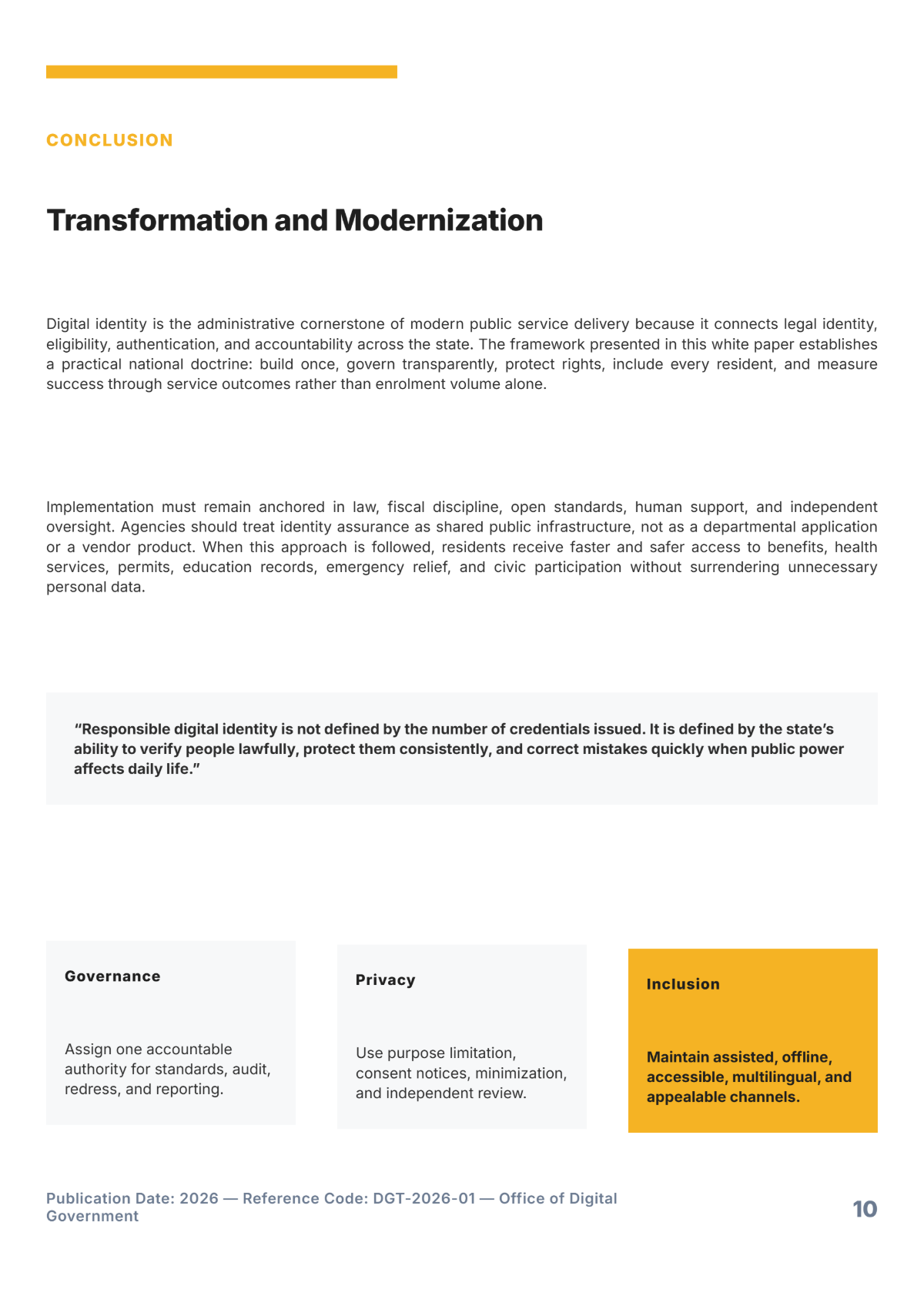 Free Government Policy White Paper Template to Edit Online