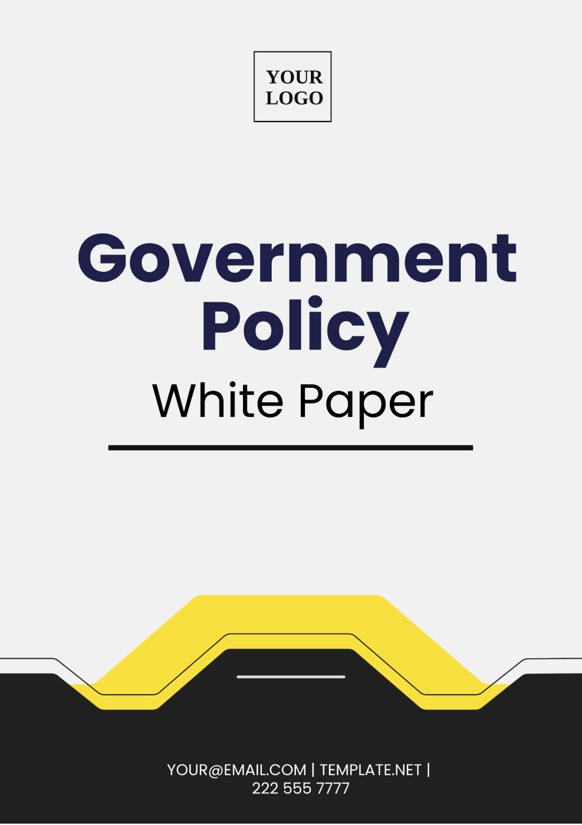 Government Policy White Paper Template