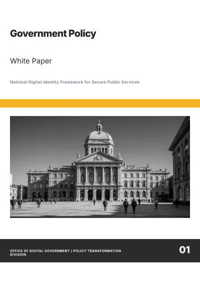Free Government Policy White Paper Template to Edit Online