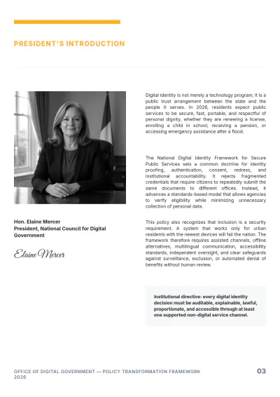 Free Government Policy White Paper Template to Edit Online