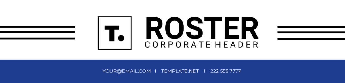 Roster Corporate Header Template
