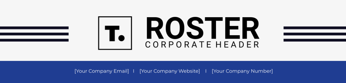 Free Roster Corporate Header Template