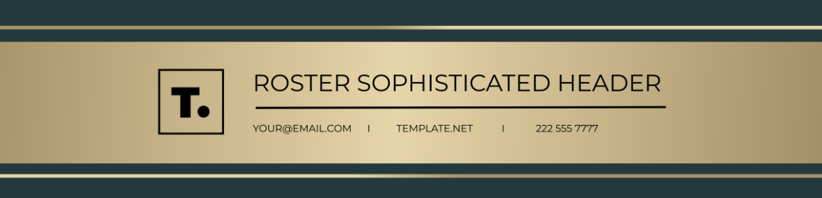 Roster Sophisticated Header Template