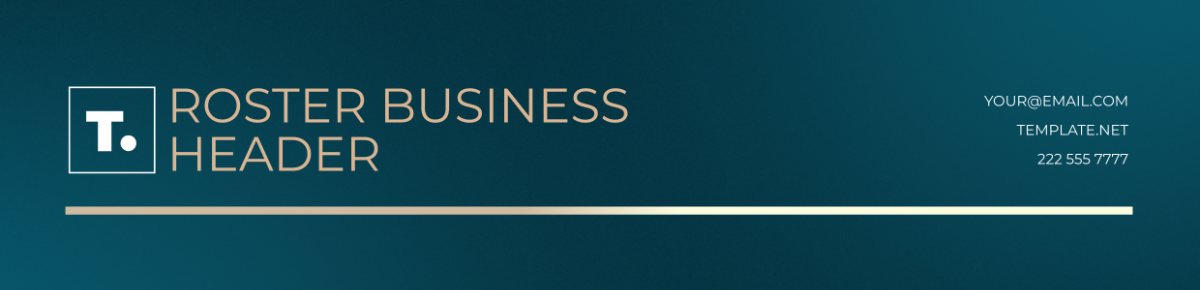 Roster Business Header Template