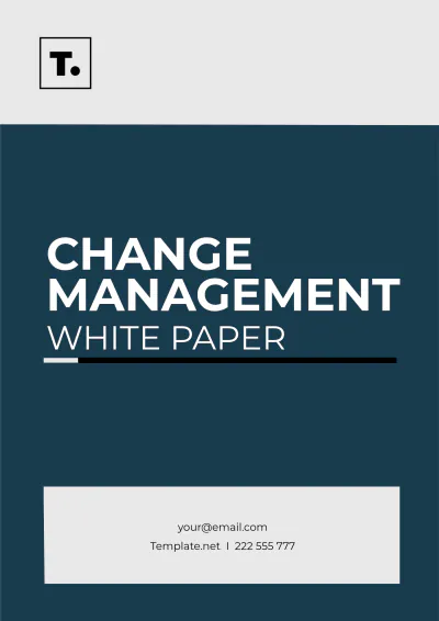 Free Change Management White Paper Template to Edit Online