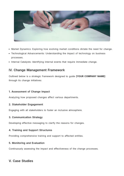 Free Change Management White Paper Template to Edit Online