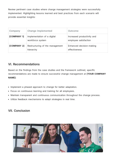 Free Change Management White Paper Template to Edit Online