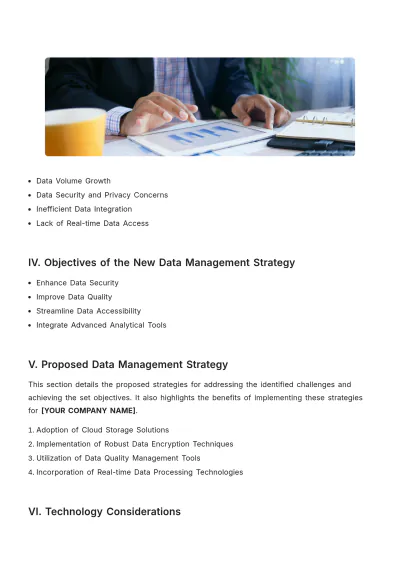 Free Data Management White Paper Template to Edit Online