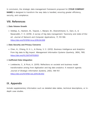 Free Data Management White Paper Template to Edit Online