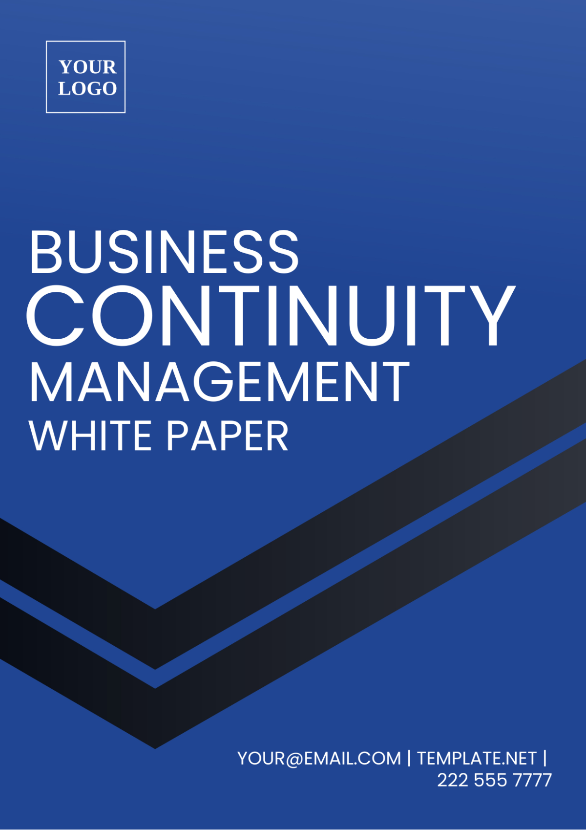 Business Continuity Management White Paper Template - Edit Online & Download