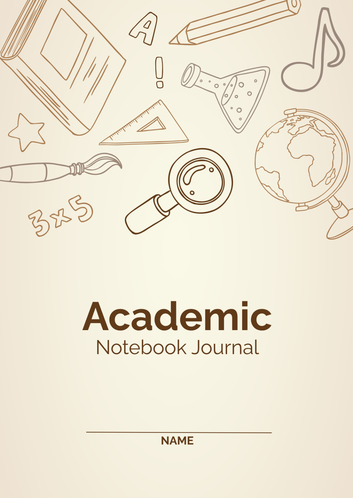 Free Academic Notebook Journals Template