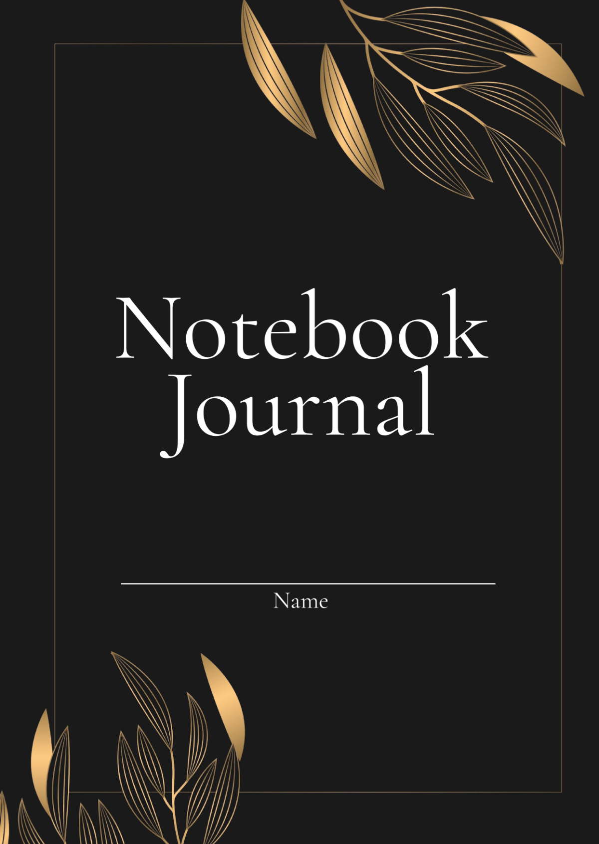 Elegant Notebook Journals Template