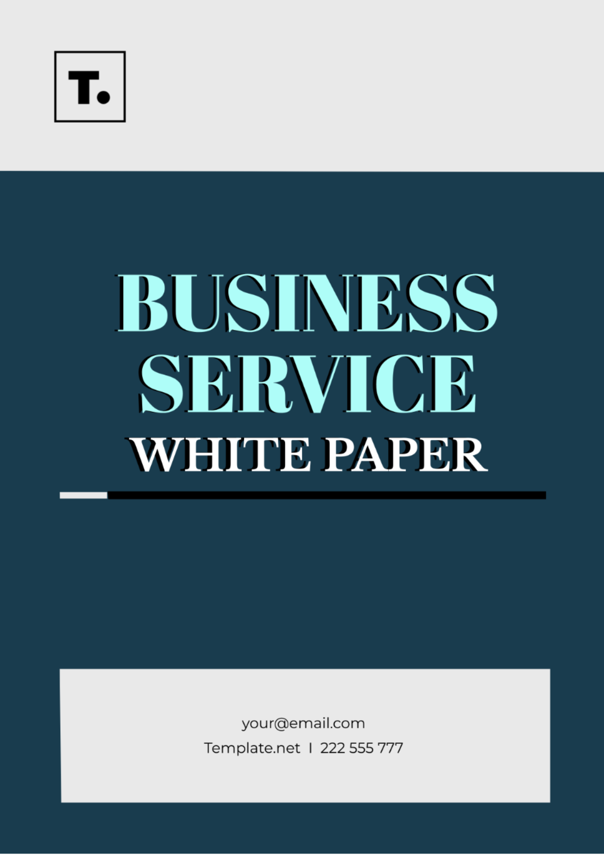 Business Service White Paper Template - Edit Online & Download